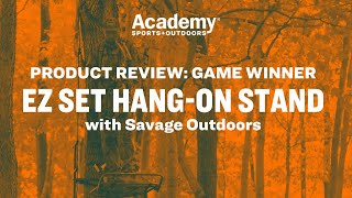 Product Review  Game Winner EZ Set HangOn Treestand [upl. by Akemor]