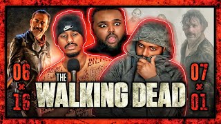 NEGAN IS HERE The Walking Dead 6x16 amp 7x1 REACTION [upl. by Rossing]