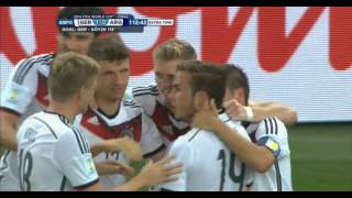 Mario Götze Germany vs Argentina 2014 FIFA World Cup Goal [upl. by Albright791]