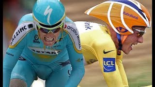 Tour de France 2007  stage 13time trial Vinokourov is superhuman Rasmussen passes Valverde [upl. by Vlada]