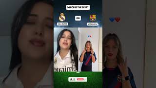 Which is the Best HALA MADRID Or VISCA BARÇA shorts dance music halamadrid viscabarça laliga [upl. by Adnolaj]