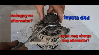 How to replace the alternator in a 1999 2000 2001 2002 2003 2004 2005 2006 2007 2008 Toyota Corolla [upl. by Daryl648]