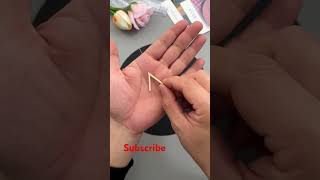 how to make a snowflake out of cotton swab 🥰🥰 [upl. by Og]