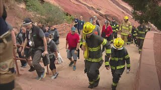 Red Rocks 911 Memorial Stair Climb honors firefighters first responders victims [upl. by Mutat]