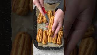 Eclairs with mascarpone cream éclair food dessert [upl. by Ayn275]