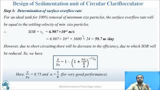 Design of Sedimentation unit of Circular Clariflocculator [upl. by Mide94]