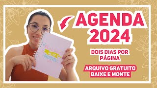 ARQUIVO DE AGENDA 2024 GRATUITO  BAIXE E MONTE [upl. by Odlavu]