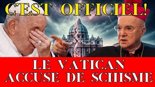 SCHISME  Le Vatican ACCUSE OFFICIELLEMENT Viganò et lErreur Épocale de François [upl. by Butterworth703]