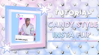 CANDY STYLE 3D INSTAGRAM FLIP  ALIGHT MOTION TUTORIAL 💜 [upl. by Corkhill]