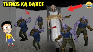 THENOS DANCING IN GRANNY HOUSE 😂 GRANNY Horror Gameplay [upl. by Anilosi]