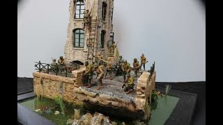 Historic diorama ww2 135 THE PARATROOPER step by step [upl. by Draillih]