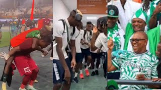 Super Eagles Nigeria Celebrate After Winning Angola 10 As They Are Qualified For AFCON Semi Final [upl. by Osy]