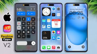 iOS 17 V2 iPhone 15 theme for Realme and Oppo devices [upl. by Labotsirhc]