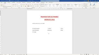 Exercice Tabulations  taquets  filigrane  Formation Word [upl. by Curtis]