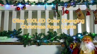 Ollny 100 LED 33FT Color Changing Rope Lights 16 Colors USB 4 Modes IP68 Waterproof [upl. by As]