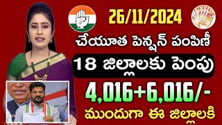 తెలంగాణ ఆసరా పెన్షన్ తీసుకునే వారికి శుభవార్త40166016 ఖాతాలోకిTelangana aasara cheyutha pension [upl. by Ahsiyt]