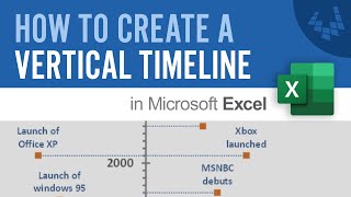 How to Create a Vertical Timeline in Excel [upl. by Afrikah]