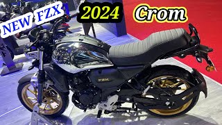 New Launch Yamaha FZX V4 2024 Model Detail Review Black Color  Auto Expo 2024 in India [upl. by Etteraj426]