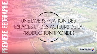 PREMIERE  Une diversification des espaces et des acteurs de la production monde [upl. by Ahseenal]