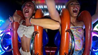 Slingshot ride Girls Reaction Caught 😱 [upl. by Hasen180]