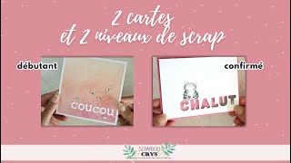 Et VOUS quel est votre NIVEAU en SCRAP  2 cartes pour le savoir  Tuto carterie scrapbooking [upl. by Anelrahc850]