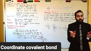 Coordinate covalent bond  ch4  9th class chemistry [upl. by Saduj867]