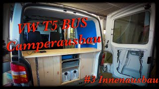 VW T5 BUS Camperausbau  3 Innenausbau [upl. by Emelda]