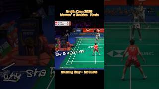 Amazing Rally TanNing Run Off to Change Racket LiuTan vs TanMuralitharan ArcticOpen2024 Finals [upl. by Dripps]