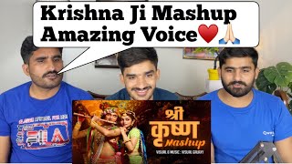 Shree Krishna Mashup  Visual Galaxy  Radha Krishna Songs  Tulsi Kumar  Mashup 2023PAK REACT [upl. by Sanfourd]