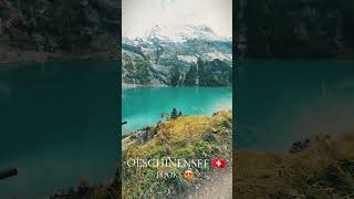 Oeschinensee in Switzerland is out of a movie 🇨🇭🤩switzerland oeschinensee switserland🇨🇭 swiss [upl. by Slen196]