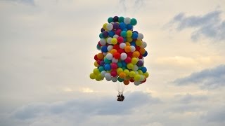 TransAtlantic Cluster Balloon  quotNewfoundland Expressquot  Col Kittinger mix [upl. by Surdna]