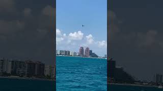 F22 Raptor Buzzes Our Boat  Fort Lauderdale Air Show 2023 [upl. by Lizzie202]