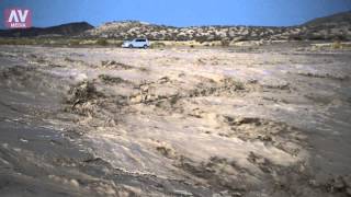 Flash Flood at RandsburgRed Rock Canyon Road [upl. by Tisman]