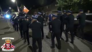 Pomeroy True Blues FB  Castlederg Young Loyalists FB Parade 2024 [upl. by Obediah]