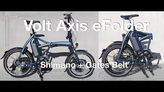 Volt Axis Folding Electric Bike Shimano  Gates Belt  Electric Bike Report [upl. by Puna]