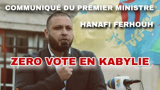 Communiqué du Premier Ministre du Gouvernement Kabyle en Exil Hanafi Ferhouh [upl. by Annawad589]