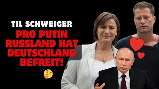 Maischberger Til Schweiger Pro Putin Russland hat Deutschland befreit afd maischberger [upl. by Ahsiemat990]