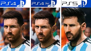 EA Sports FC 24 FIFA 24  PS4  PS4 Pro  PS5  Graphics Comparison  Analista De Bits [upl. by Armbruster96]