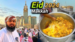 eid in Makkah Saueid in Makkah Saudi Arabia 2024 and Indian biryani after eid namaz  Eid Mubarak 🤝 [upl. by Blisse]