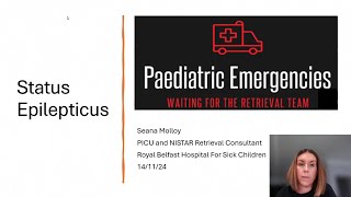 Status Epilepticus  Paediatric Emergencies 2024 [upl. by Ludovico]