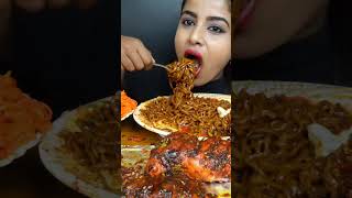 🔥 spicy noodles mukbang eatingasmr eattingshow eatingsounds [upl. by Anaik96]