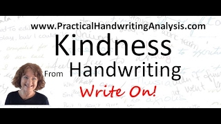 How to Identify Kindness from Handwriting Analysis Graphology [upl. by Leiria485]