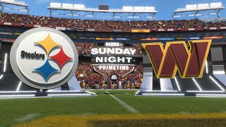 Pittsburgh Steelers vs Washington Commanders  NFL 2024 Week 10 Gameplay [upl. by Sallee]