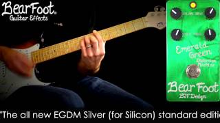 BearFoot Fx Emerald Green Distortion Machine Silver [upl. by Mcdonald803]