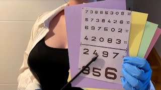 Asmr Roleplay Médical Ophtalmologue 👩🏼‍⚕️ Examen de la VUE 👓 [upl. by Ayat681]