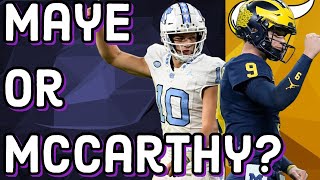 Should Vikings Draft Drake Maye or JJ McCarthy [upl. by Nert]