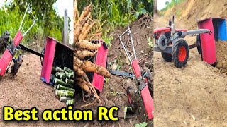 Best action RC Tractor TransportRC Tractor DIYDIY😍 [upl. by Dolorita]