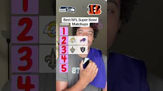 Best NFL Super Bowl Matchups 🔥👀 nfl football [upl. by Reggy]