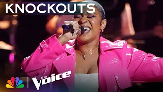 AZÁN Shows Off Impressive Range on Anita Bakers quotCaught Up in the Rapturequot  The Voice Knockouts [upl. by Lemrej]