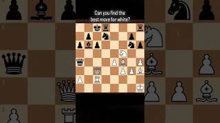 Can you find the BEST MOVE for White chess chesspuzzle learnchess [upl. by Lrac962]